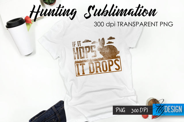 Hunting T-Shirt Sublimation. Hunter T-Shirt Design v.22 Sublimation Fly Design 