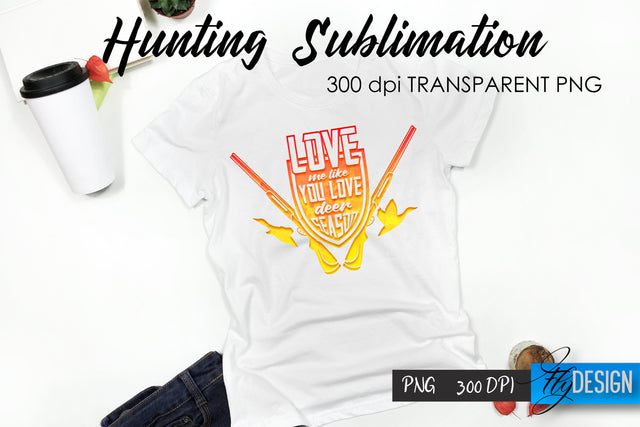 Hunting T-Shirt Sublimation. Hunter T-Shirt Design v.31 Sublimation Fly Design 
