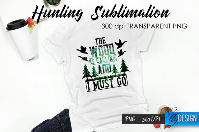 Hunting T-Shirt Sublimation. Hunter T-Shirt Design v.36 Sublimation Fly Design 