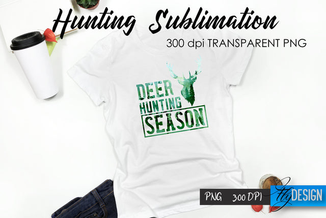 Hunting T-Shirt Sublimation. Hunter T-Shirt Design v.5 Sublimation Fly Design 