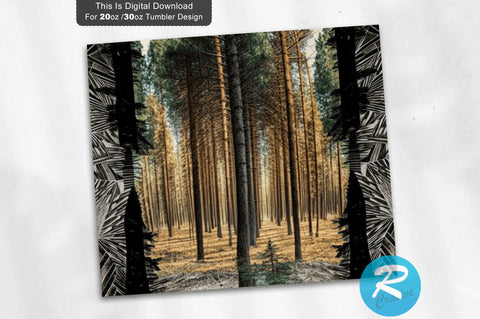 Hunting Tree 20 oz / 30 oz Tumbler PNG Sublimation Regulrcrative 
