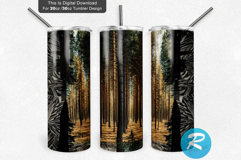 Hunting Tree 20 oz / 30 oz Tumbler PNG Sublimation Regulrcrative 