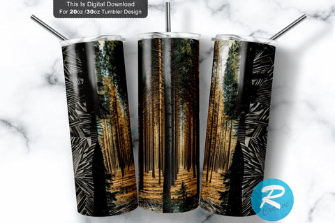 Hunting Tree 20 oz / 30 oz Tumbler PNG Sublimation Regulrcrative 