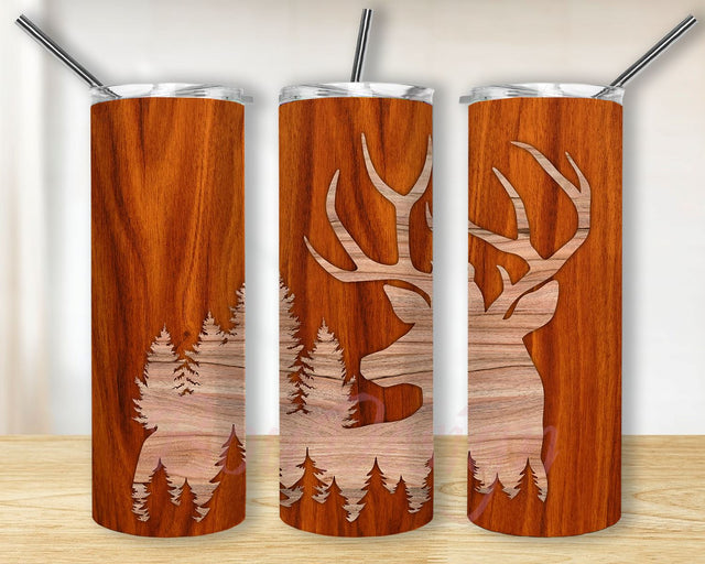 Hunting tumbler PNG, Deer tumbler PNG, 20oz Skinny Tumbler Sublimation Designs, Tumbler PNG Instant Download Sublimation BouDesign 