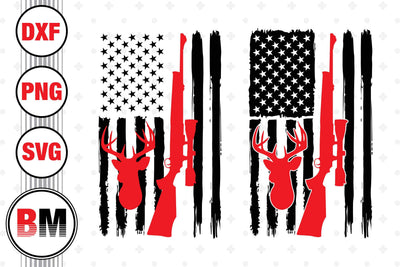 Hunting US Flag SVG, PNG, DXF Files SVG BMDesign 