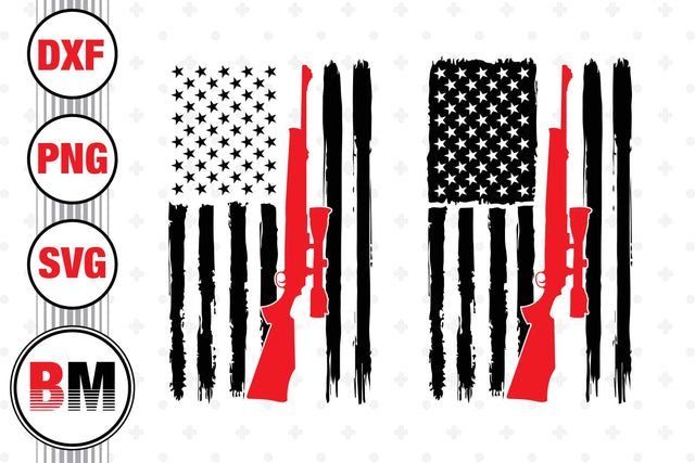 Hunting US Flag SVG, PNG, DXF Files SVG BMDesign 