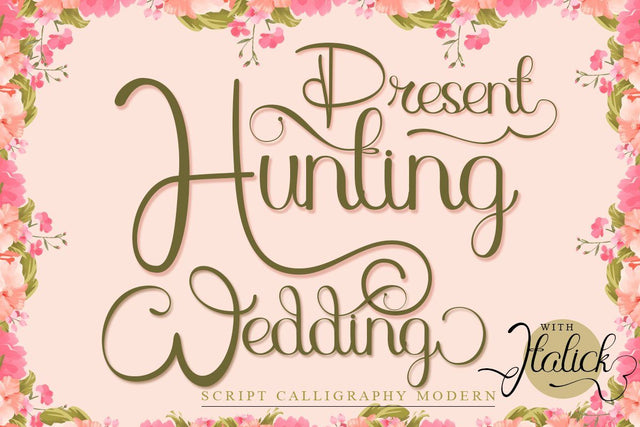 Hunting Wedding Font JH-CreativeFont 