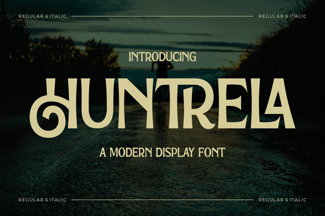 Huntrela Typeface Font Storytype Studio 