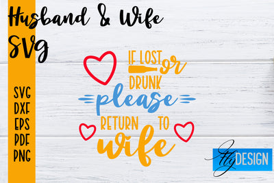 Husband and Wife SVG | Husband Quotes SVG | Wife Quotes Designs SVG Fly Design 