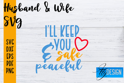Husband and Wife SVG | Husband Quotes SVG | Wife Quotes Designs SVG Fly Design 