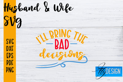 Husband and Wife SVG | Husband Quotes SVG | Wife Quotes Designs SVG Fly Design 