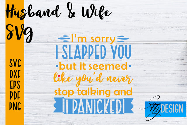 Husband and Wife SVG | Husband Quotes SVG | Wife Quotes Designs SVG Fly Design 