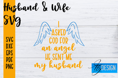 Husband and Wife SVG | Husband Quotes SVG | Wife Quotes Designs SVG Fly Design 