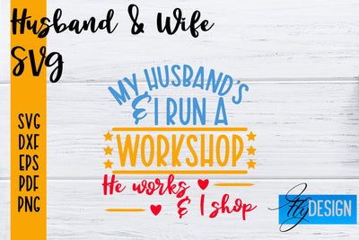 Husband and Wife SVG | Husband Quotes SVG | Wife Quotes Designs SVG Fly Design 