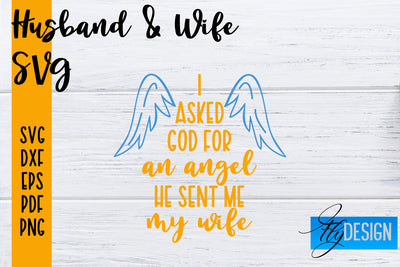 Husband and Wife SVG | Husband Quotes SVG | Wife Quotes Designs SVG Fly Design 