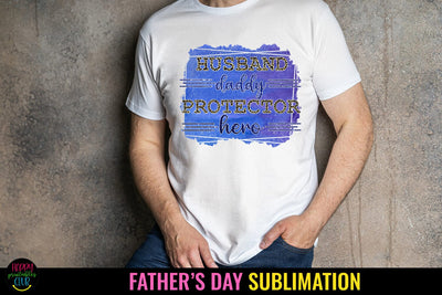 Husband Daddy I Father's Day Sublimation I Dad Shirt PNG Sublimation Happy Printables Club 