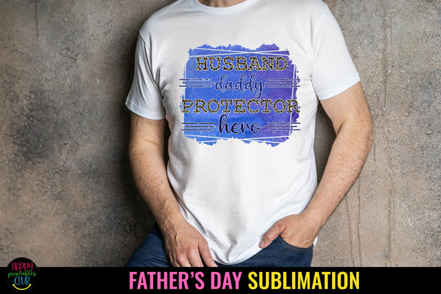 Husband Daddy I Father's Day Sublimation I Dad Shirt PNG Sublimation Happy Printables Club 