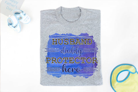 Husband Daddy I Father's Day Sublimation I Dad Shirt PNG Sublimation Happy Printables Club 