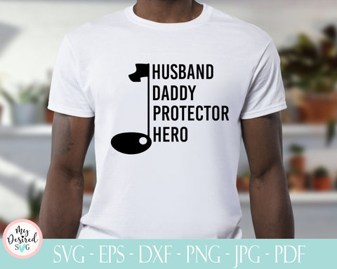 Husband Daddy Protector Hero SVG, Gaming Daddy svg, fathers day svg, dad svg, father's day svg, papa svg, daddy svg, SVG files for Cricut SVG MyDesiredSVG 