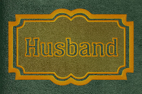 Husband logo embossed machine embroidery digital download Embroidery/Applique DESIGNS embroidery-workshop 