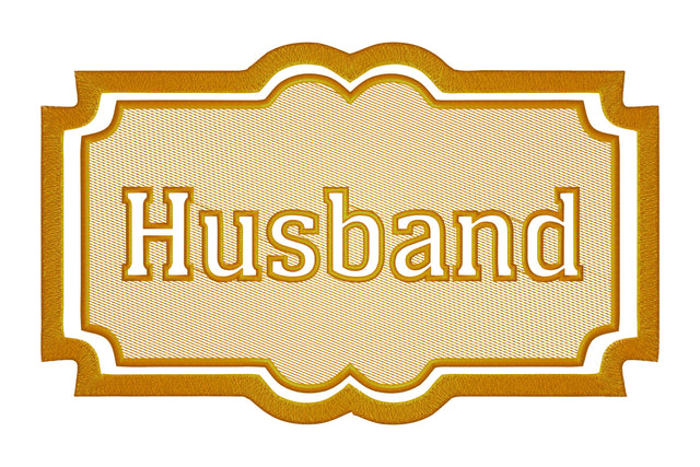 Husband logo embossed machine embroidery digital download Embroidery/Applique DESIGNS embroidery-workshop 