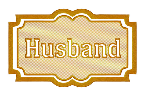 Husband logo embossed machine embroidery digital download Embroidery/Applique DESIGNS embroidery-workshop 