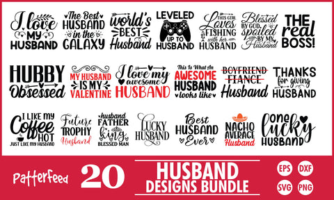 Husband SVG Designs Bundle SVG PatternFeed8 