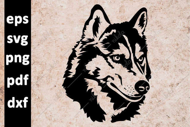 Husky Dog Cut File Clipart PNG SVG EPS DXF PDF SVG nikola 