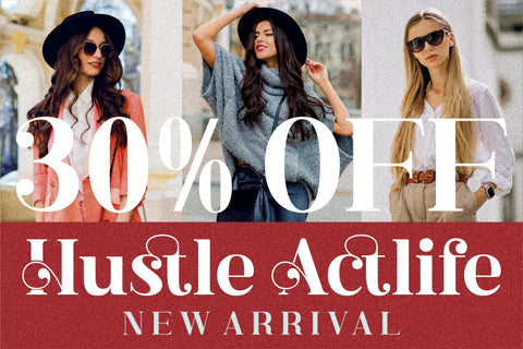 Hustle Actlife Font Letterena Studios 