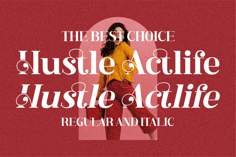 Hustle Actlife Font Letterena Studios 