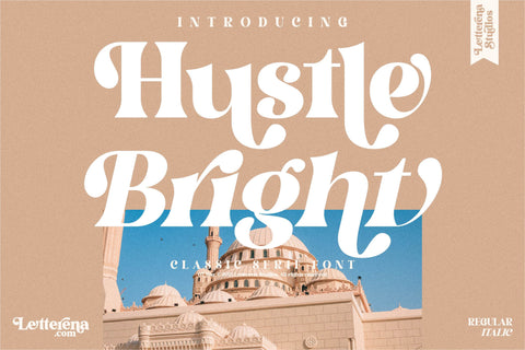 Hustle Bright Font Letterena Studios 