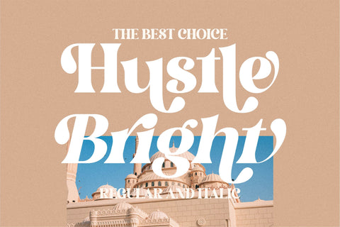 Hustle Bright Font Letterena Studios 