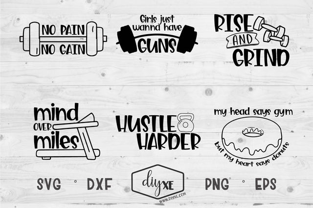 Hustle Harder Bundle SVG DIYxe Designs
