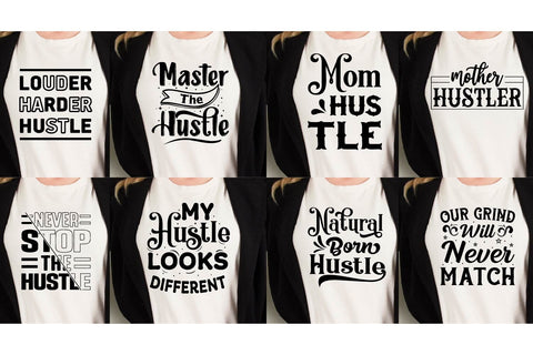 Hustle Quotes SVG bundle, Empowered women Cutting file SVG Paper Switch 