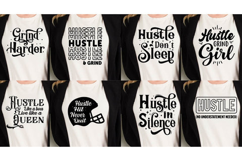 Hustle Quotes SVG bundle, Empowered women Cutting file SVG Paper Switch 