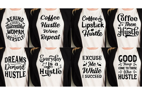 Hustle Quotes SVG bundle, Empowered women Cutting file SVG Paper Switch 