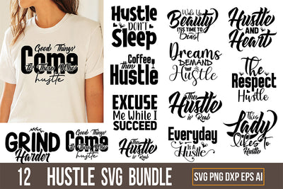 Hustle SVG Bundle 12 File SVG nirmal108roy 