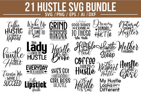 Hustle SVG Bundle SVG nirmal108roy 