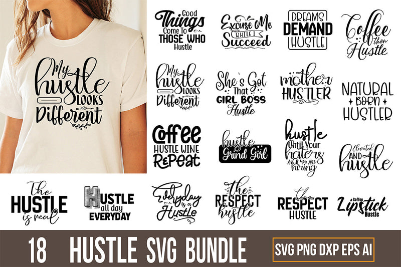 Hustle SVG Bundle SVG nirmal108roy 