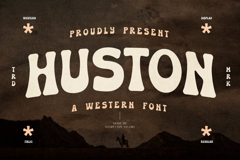 Huston Typeface Font Storytype Studio 