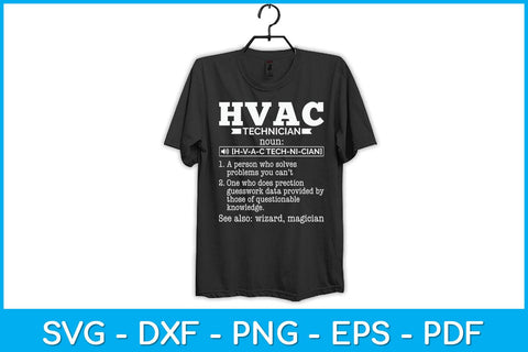 HVAC Technician Definition Funny Svg Design SVG artprintfile 