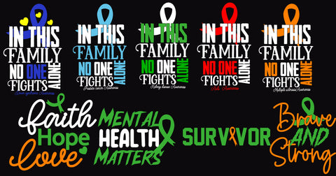 Hydro Awareness SVG Bundle, Hydrocephalus svg, Hydro Warrior shirt, Blue Ribbon svg, Cancer Awareness SVG Bundle, Breast Cancer Svg Png, Leukemia Awareness SVG Bundle, 25 Designs, Orange Cancer Ribbon SVG, Leukemia SVG Cut Files SVG BlackCatsMedia 