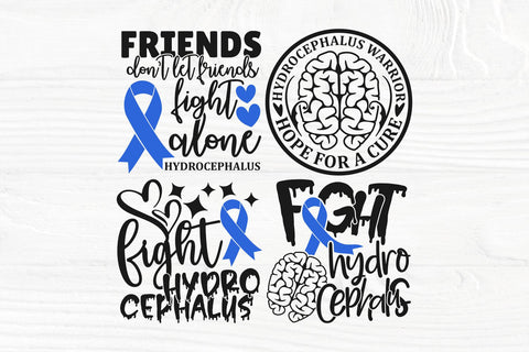 Hydro Awareness SVG Bundle, Hydrocephalus svg, Hydro Warrior shirt, Blue Ribbon svg SVG TonisArtStudio 