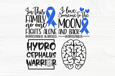 Hydro Awareness SVG Bundle, Hydrocephalus svg, Hydro Warrior shirt, Blue Ribbon svg SVG TonisArtStudio 