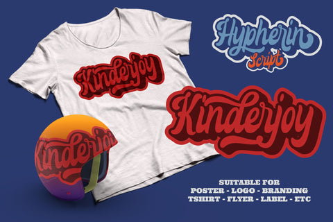 Hypherin - Bold Handwritten Font ahweproject 