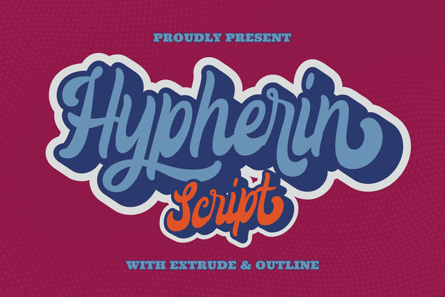 Hypherin - Bold Handwritten Font ahweproject 