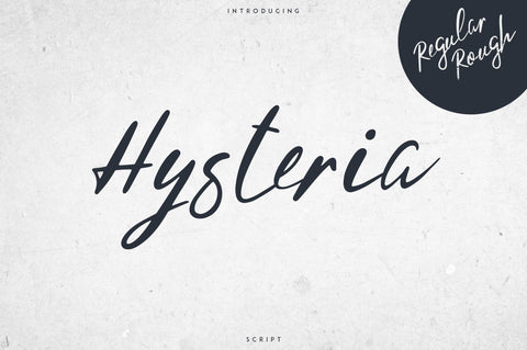 Hysteria Script - 2 styles Font VPcreativeshop 