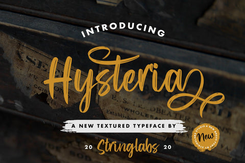 Hysteria - Stylish Script Font Font StringLabs 