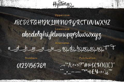 Hysteria - Stylish Script Font Font StringLabs 