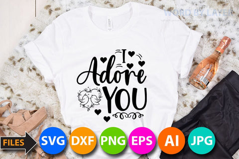 I Adore you SVG Cut File SVG BlackCatsMedia 